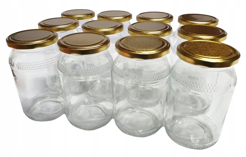 

Słoik szklany słoiki szklane 900ml 12szt miód WZ54