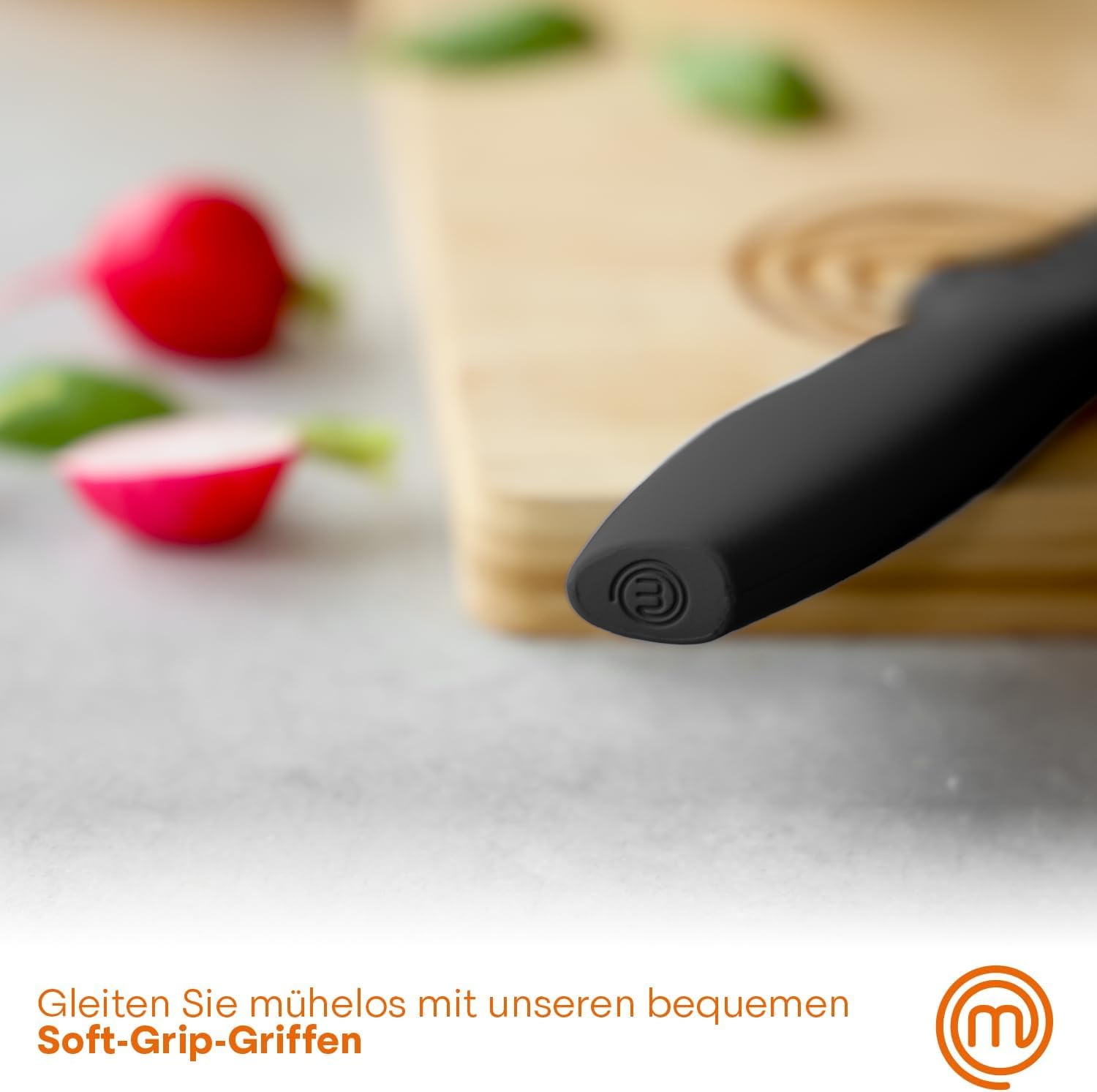 MASTERCHEF Zestaw Noży Kuchennych 5 Części Stal Nierdzewna Czarny — miniatura 6