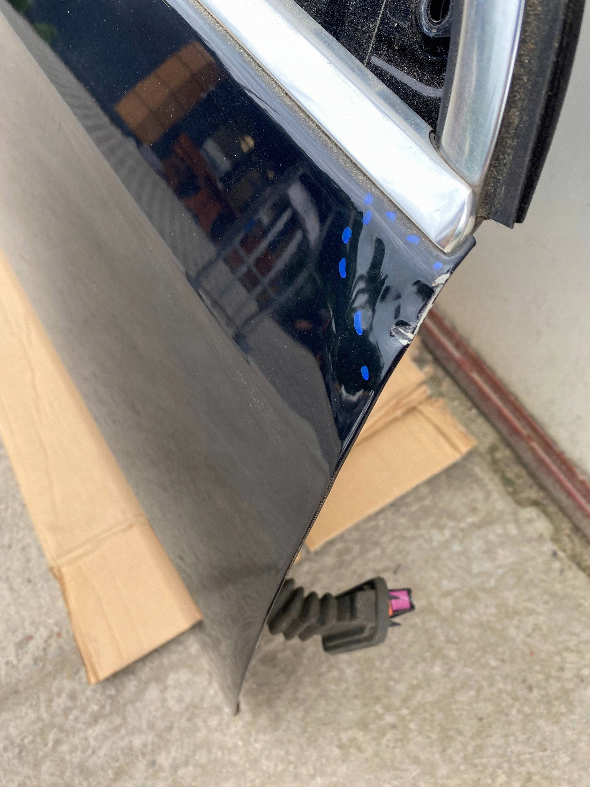 VW GOLF VI KOMBI complete door right front front LC9X black
