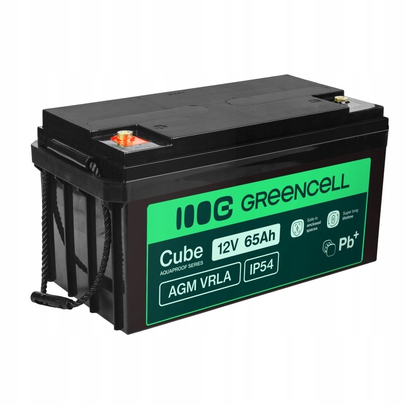 Green Cell Akumulátor Agm Vrla 12V 65Ah IP54
