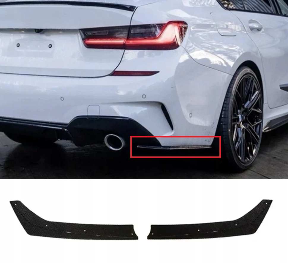 Bmw G20 G21 2019-2022 Flapsy Kryt Zadného Nárazníka Čierny Lesk Ala M3