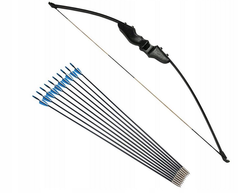 QBest Barebow 30 Lbs 50" 126cm reflexní Luk 10 šípů 80cm startovací