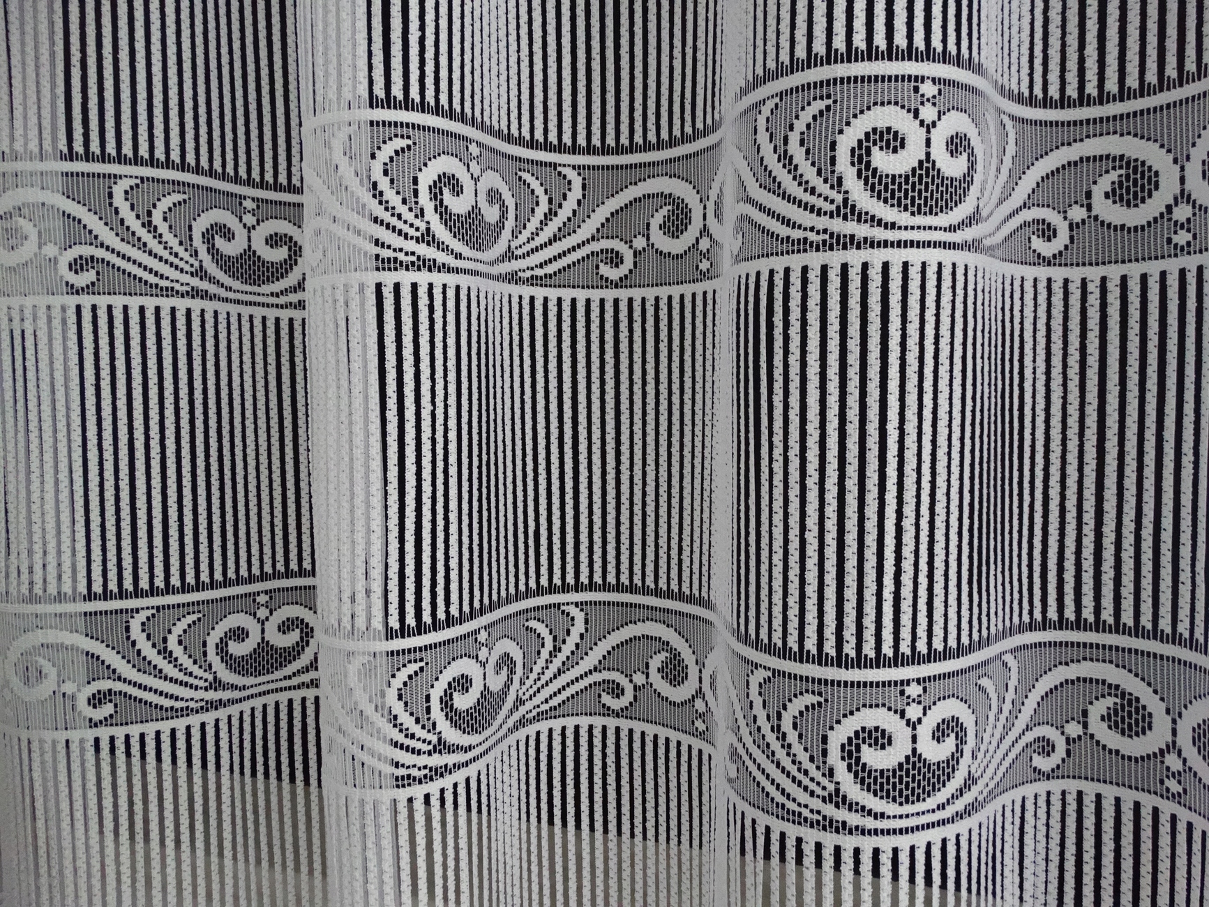 Mg Záclona Esy žakárová záclona šňůrková Bílá, modul 300x175cm 36072