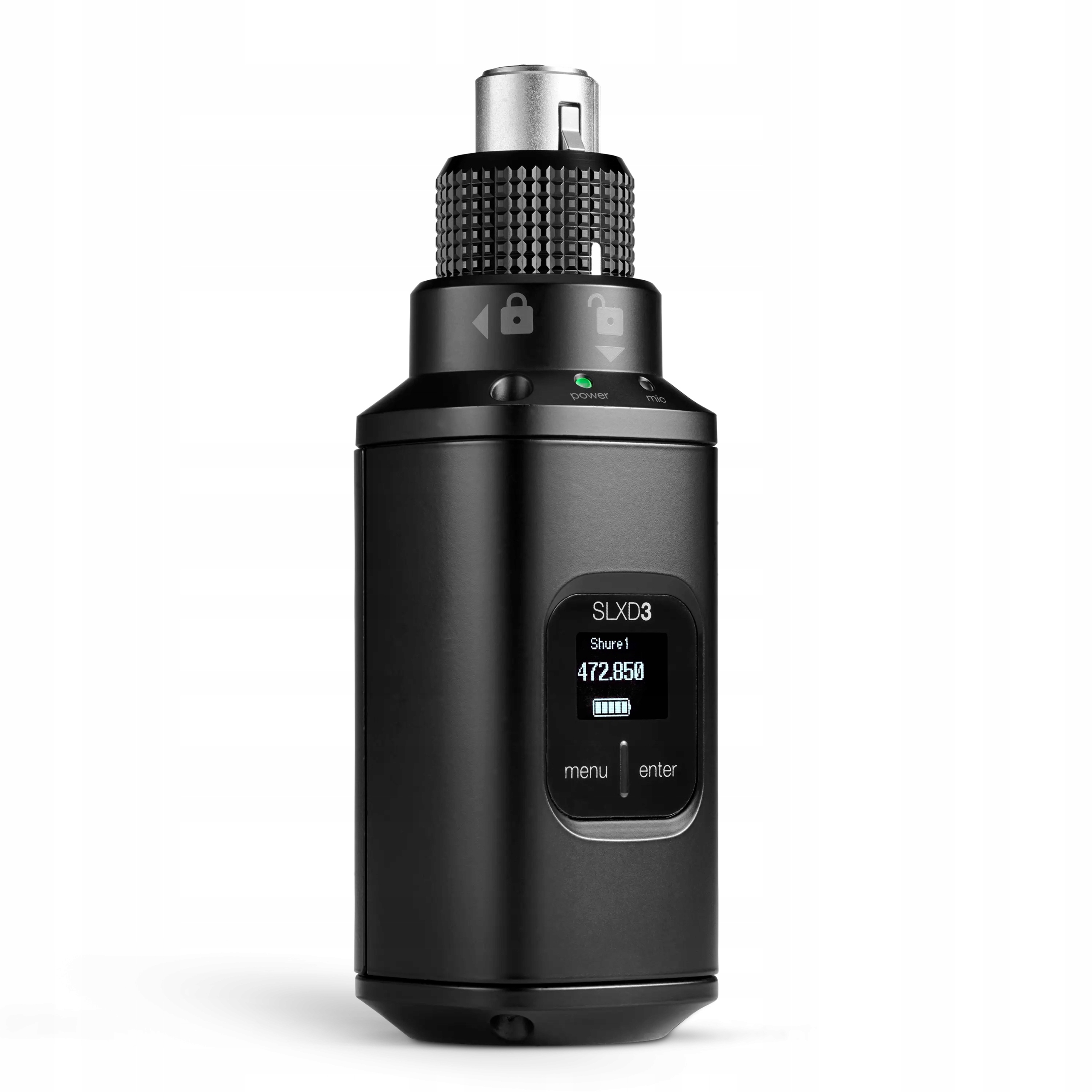 Shure SLXD3-J53 – plug-on vysílač pro bezdrátový systém (562–606 MHz)