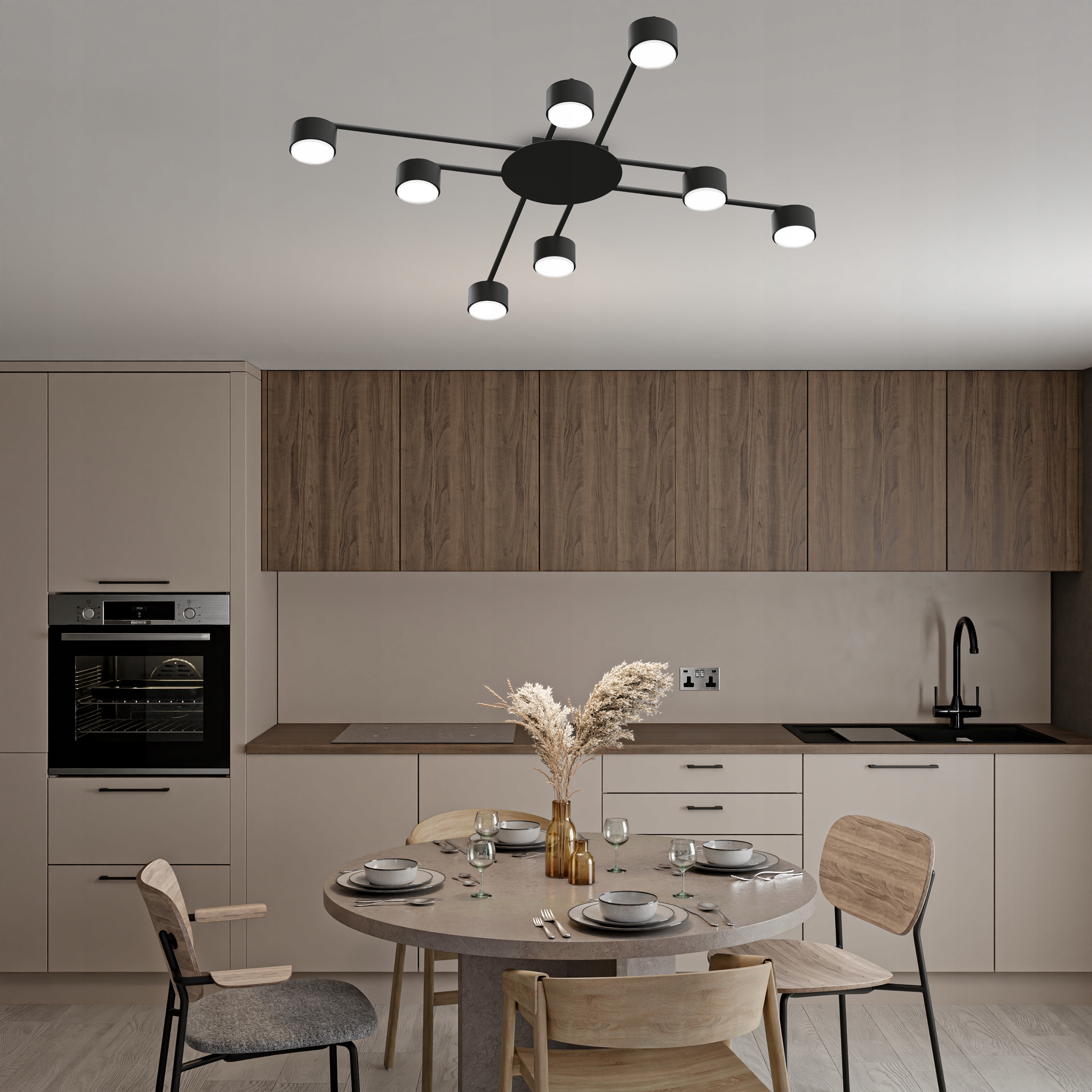 Lampa Sufitowa Oprawa Halogenowa LED 8X GX53 Spot Ruchoma Kinkiet Reflektor Kod producenta VL-SPF22B-B