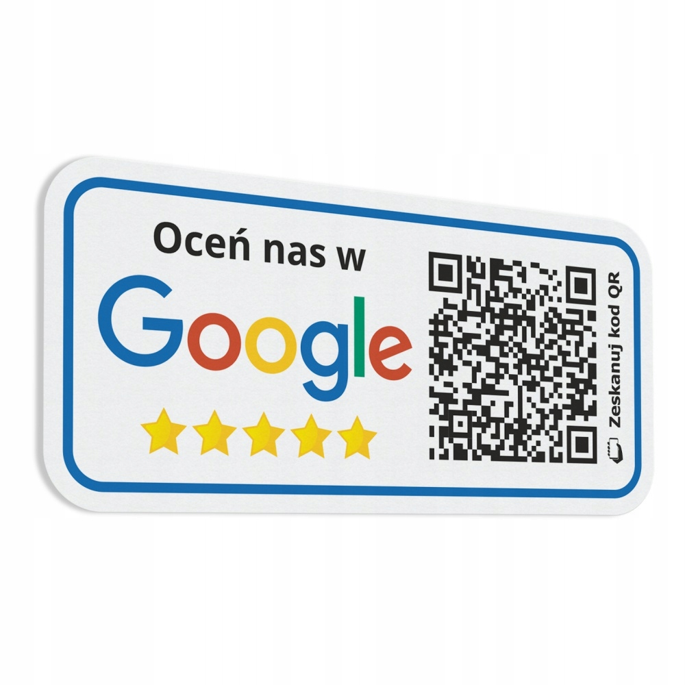 

Naklejka Oceń nas w Google Qr 14x30