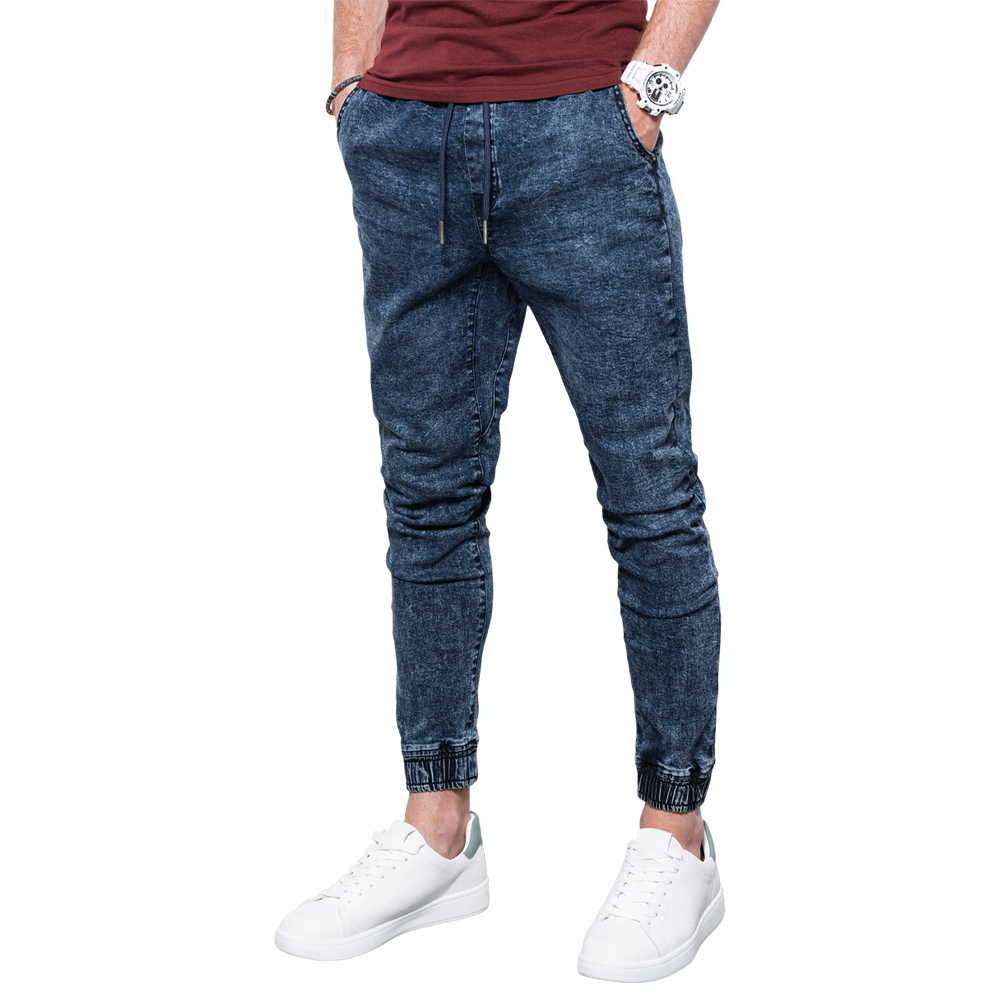 

Spodnie męskie jeansowe joggery P1027 nieb. XL