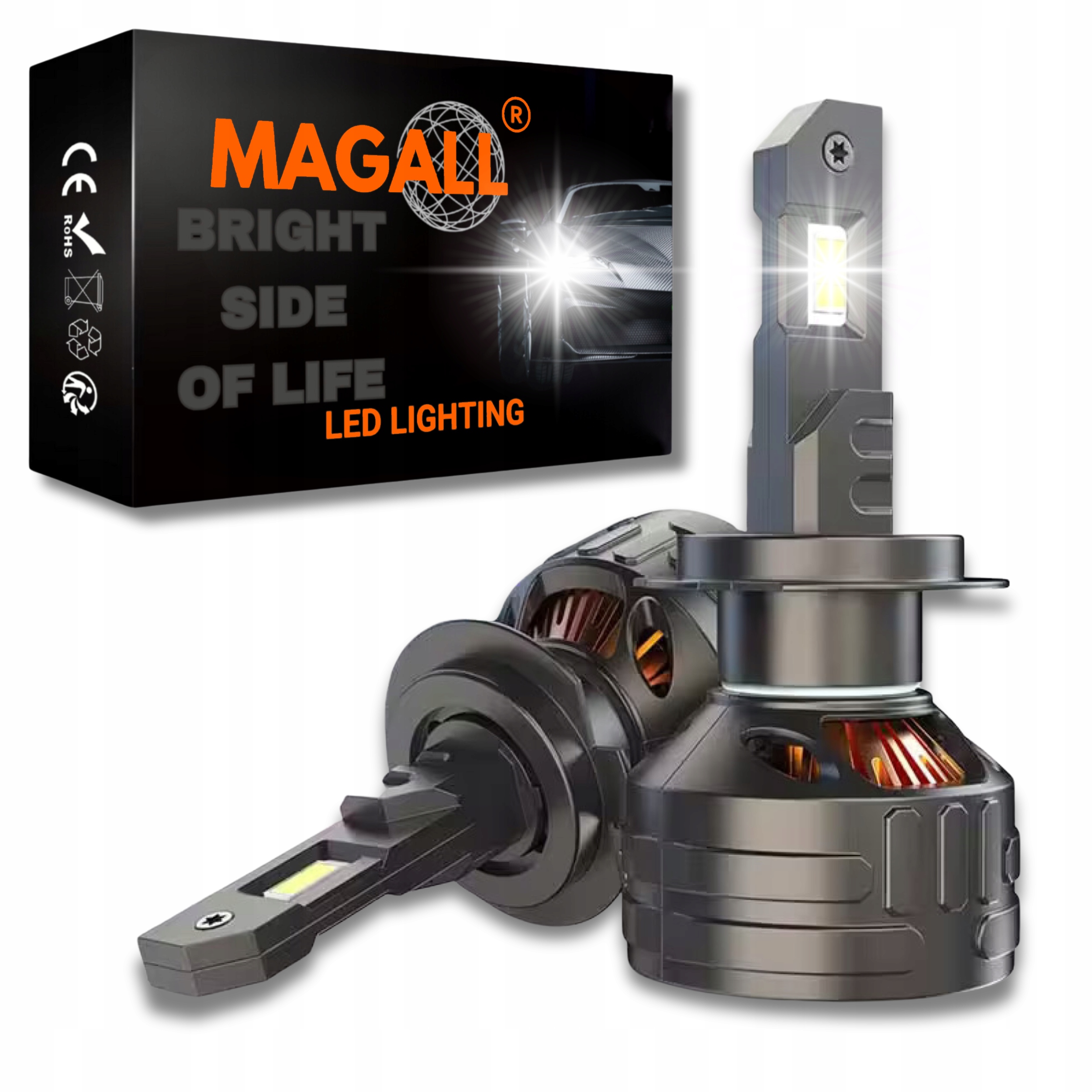 Žárovky H7 Led Canbus Magall Kronos Velmi Silné Bílé Světlo 36000LM 160W