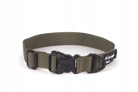 Levně Velmi odolný obojek pro psa Mountain Paws olive S