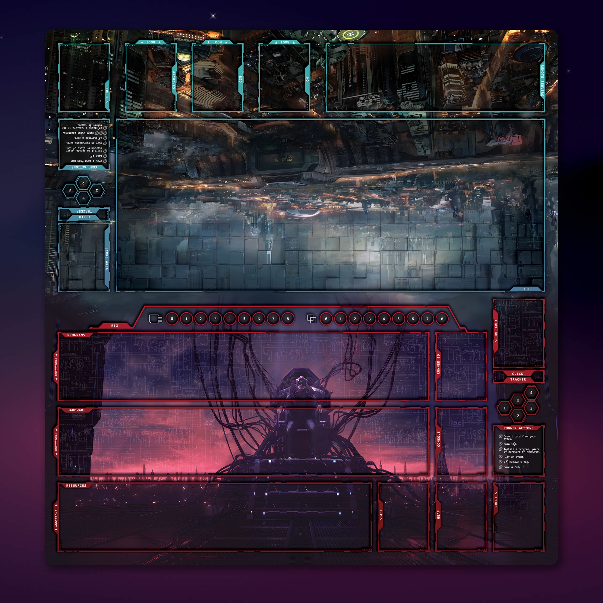 Android Netrunner - Mata NEOPREN 3mm -edycja Custom