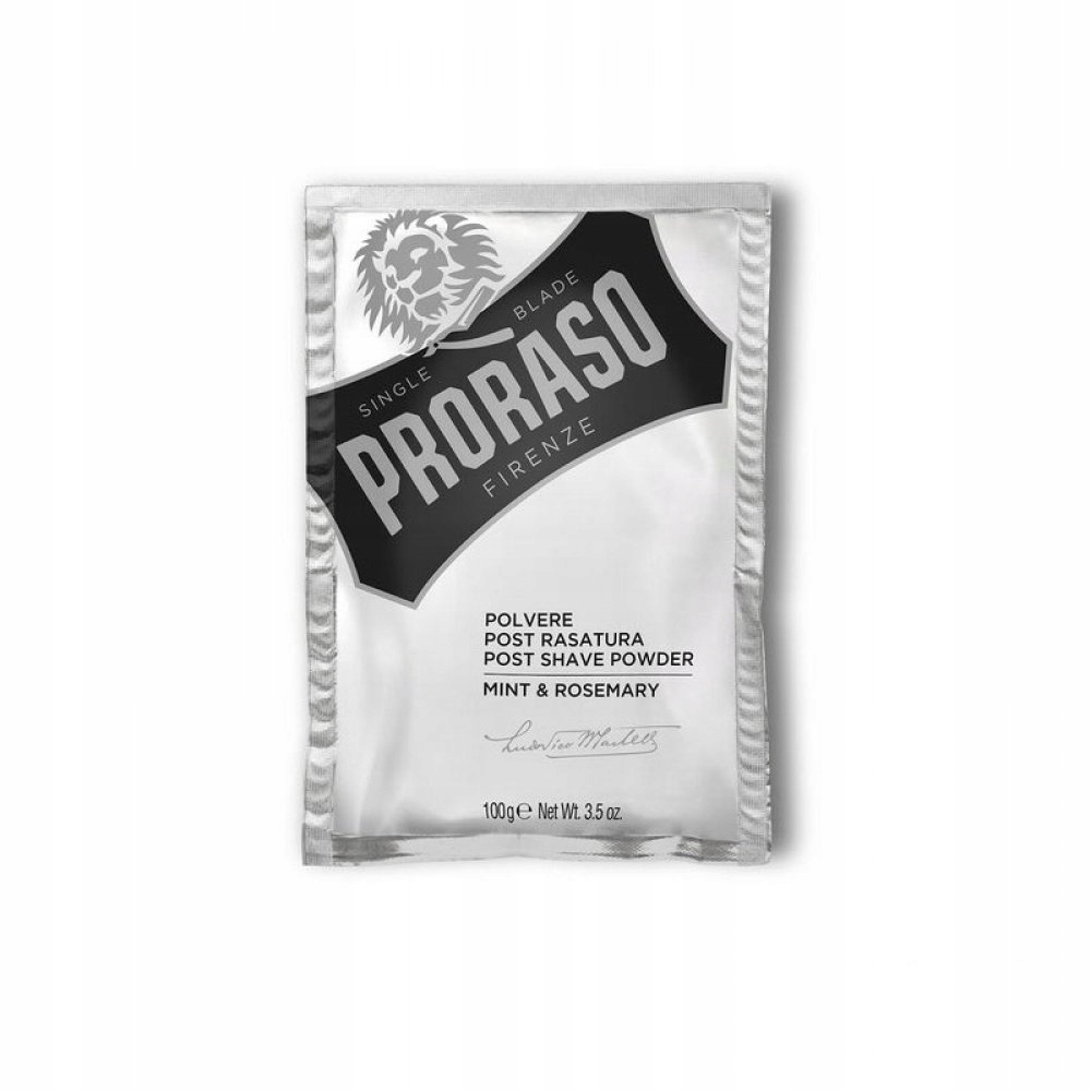 

Proraso puder po goleniu z miętą i rozmarynem