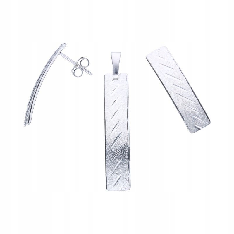Stříbrné šperky 925 v kompletu pro ženy s podlouhlým tvarem