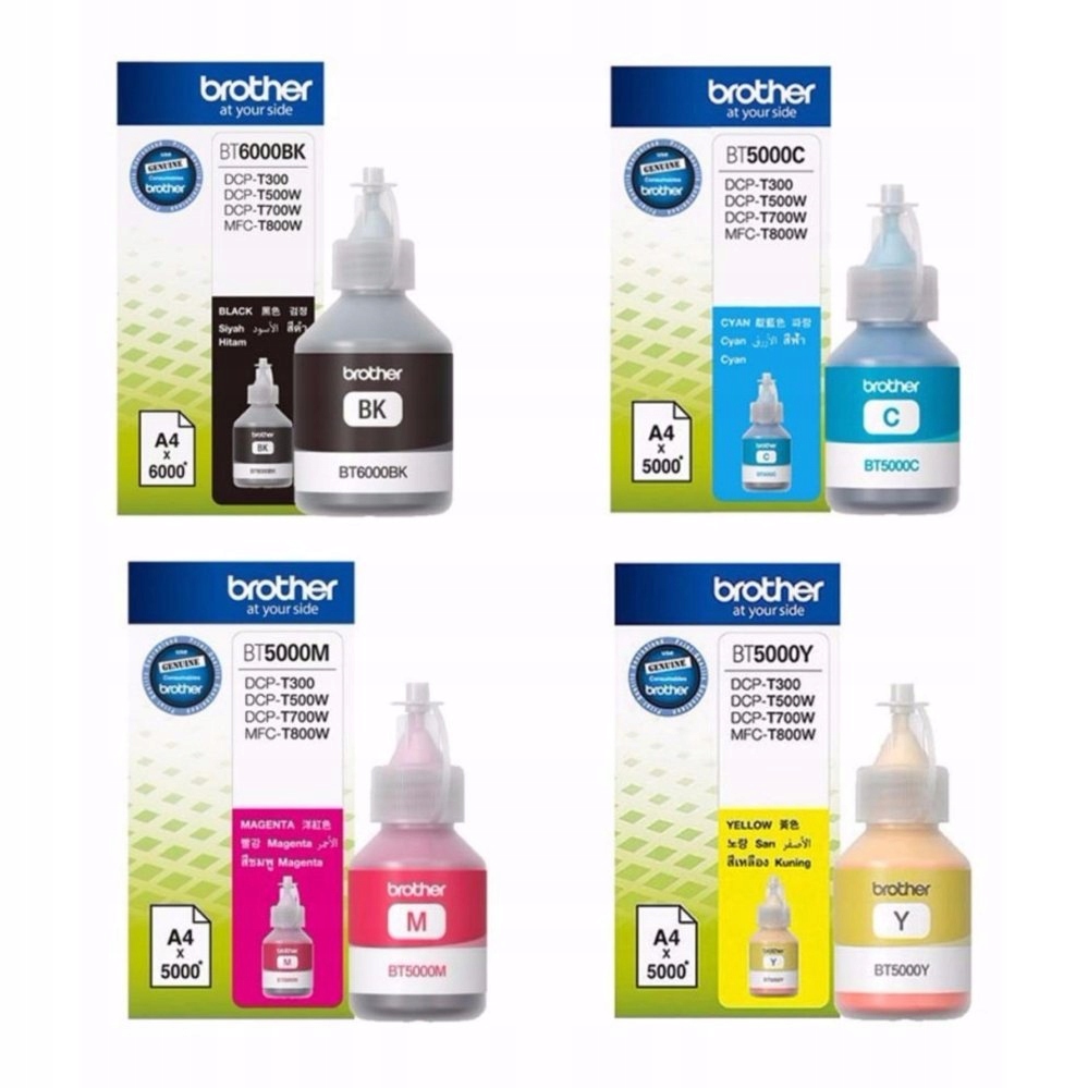 Inkousty Brother BT6000 DCP-T300 DCP-T500W DCP-T700W