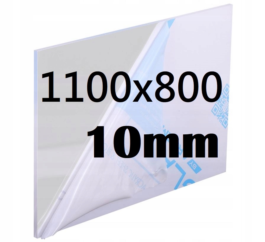 Plexi Plexi Plexi Plexa na míru 110 cm x 80 cm x 10 mm