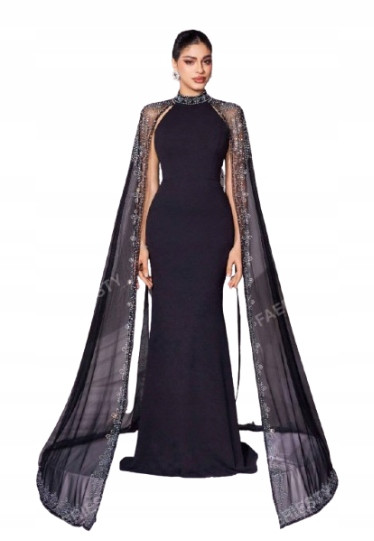 IC47304 Faeriesty Šaty Maxi, Bohatě Zdobené, Elegantní Na Svatební Hostina (8) M