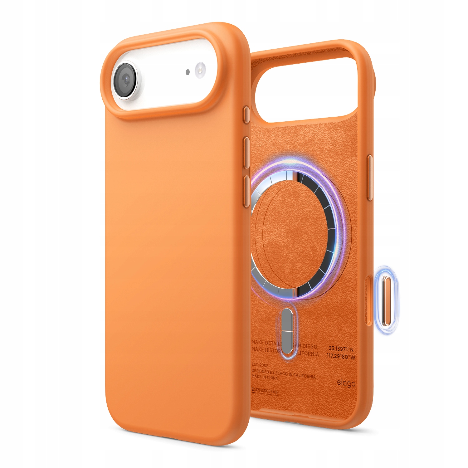 Silikonowe Etui z MagSafe Elago iPhone 17 Air Orange