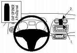 Brodit ProClip uchwyt konsola do Seat Ibiza 09-15 Marka Brodit