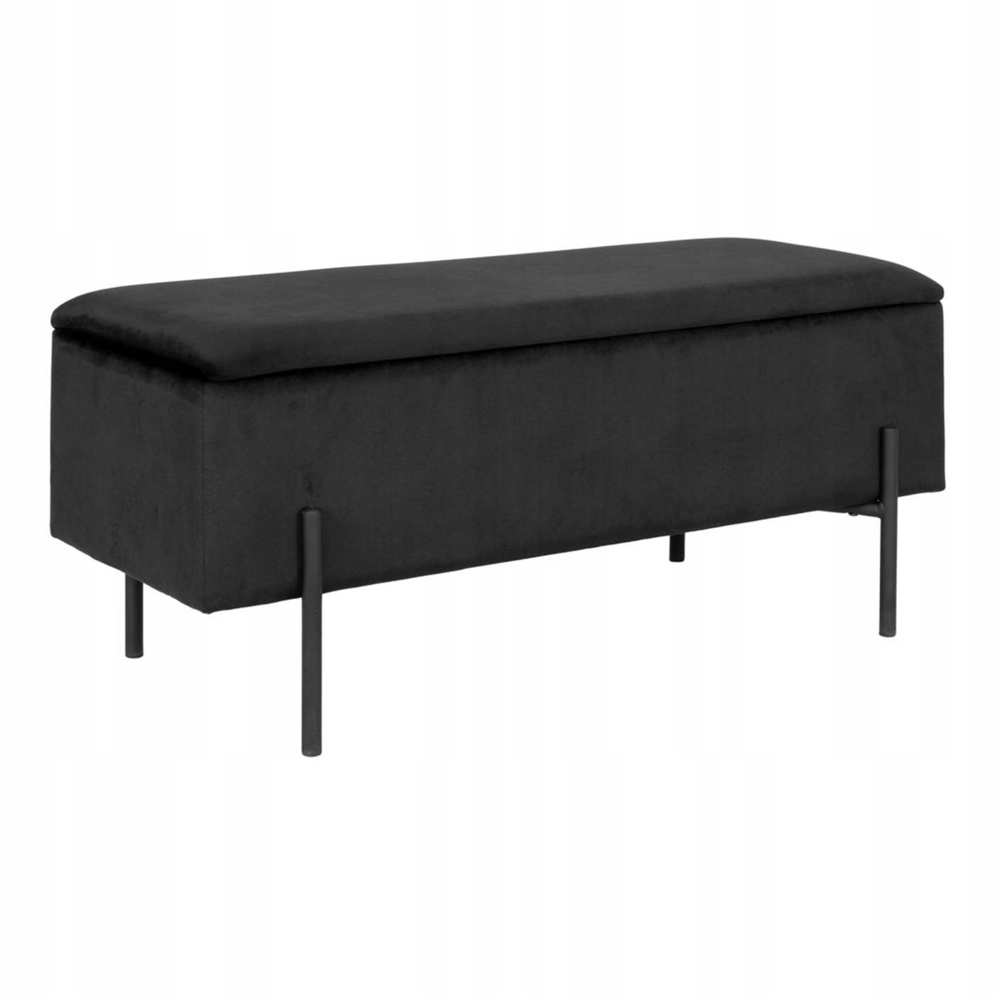 Lavička s úložným prostorem House Nordic 95 x 43 x 36,5 cm černá