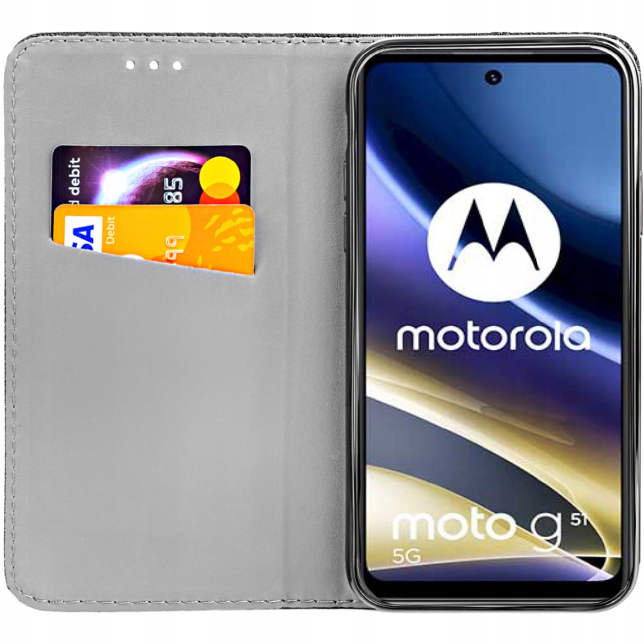 

Etui Z Klapką Do Motorola Moto G51 5G Magnetyczne