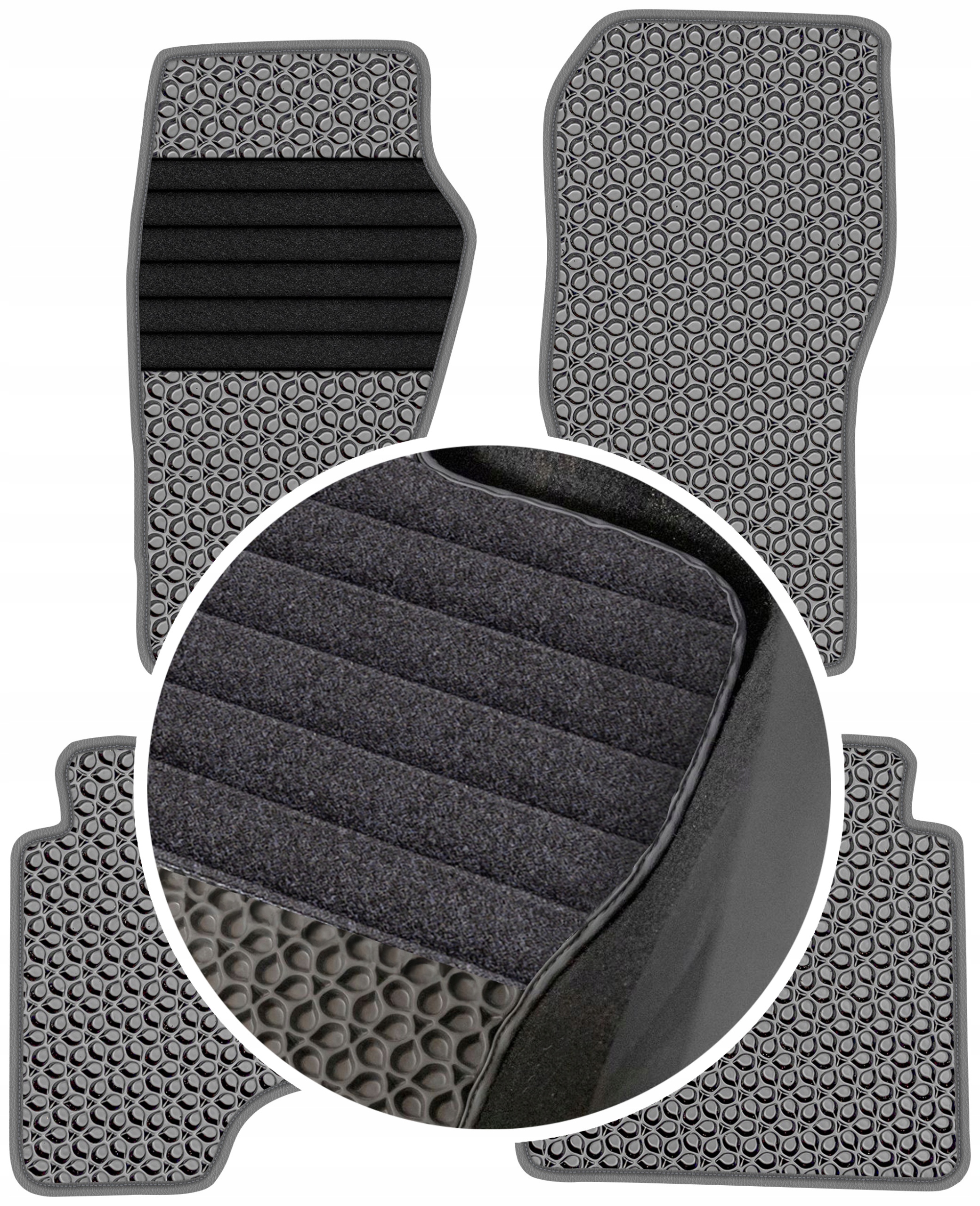 Gumové autokoberce Jeep Cherokee IV 2007-2012 pro vůz Eva Eternity