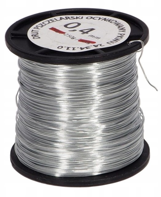 

Drut pszczelarski do ramek 0,5mm 0,250g Ocynk