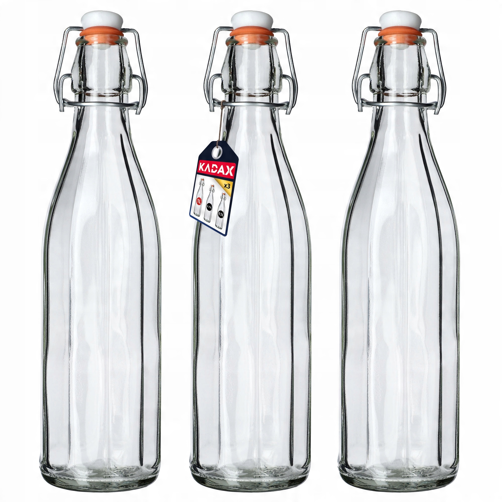 

Butelka Szklana Z Korkiem Na Oliwę Sok 1000ml 3szt