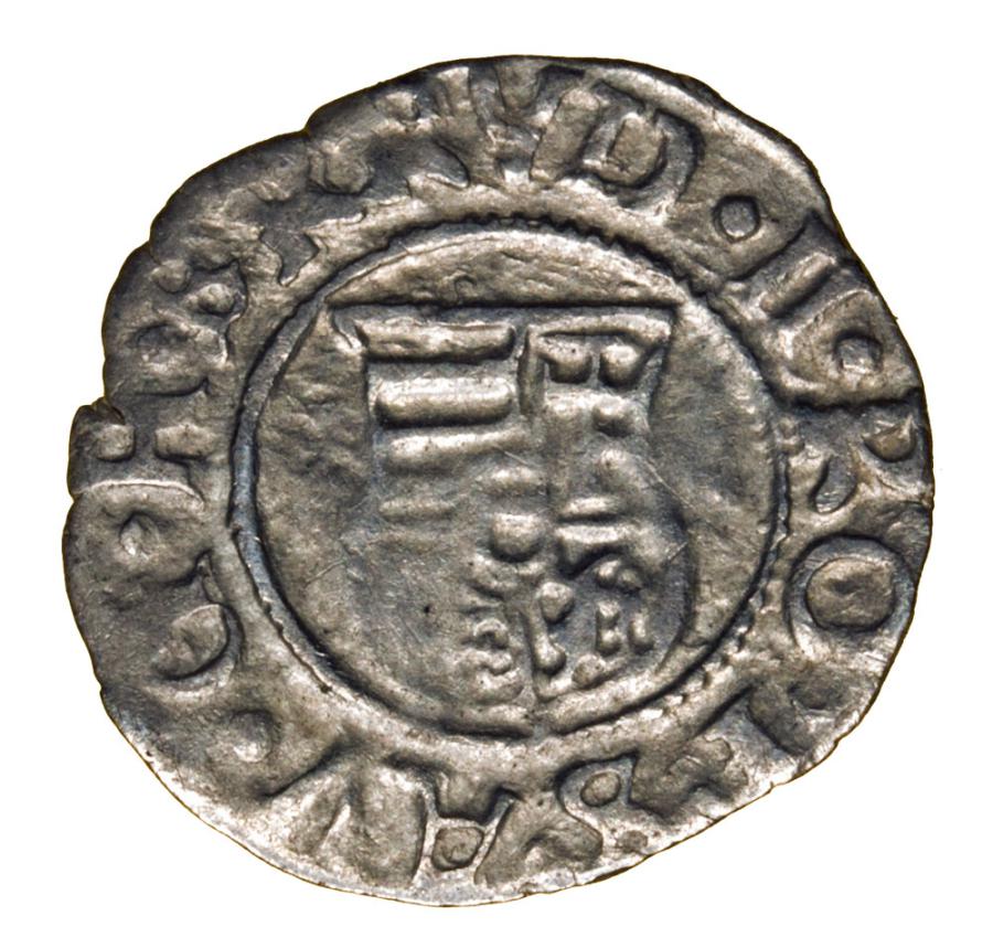 Denar 1594 Rudolf II Habsburg Węgry Kremnica