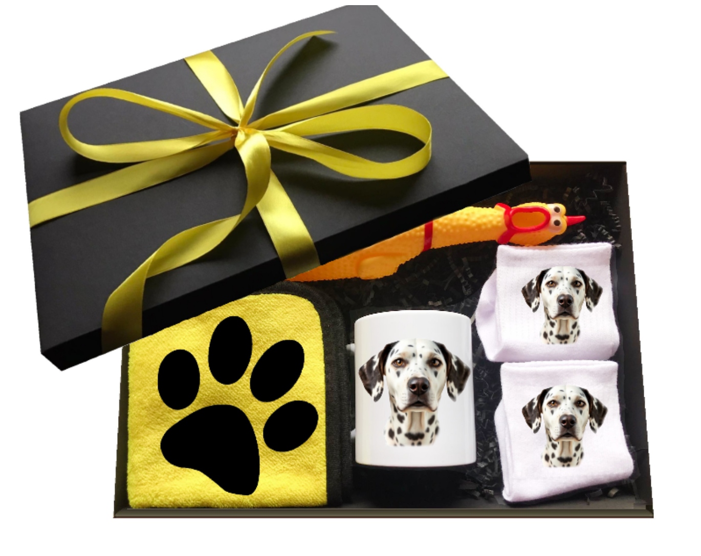 Sada s hrnkem dárek jmeninový pes Dalmatin
