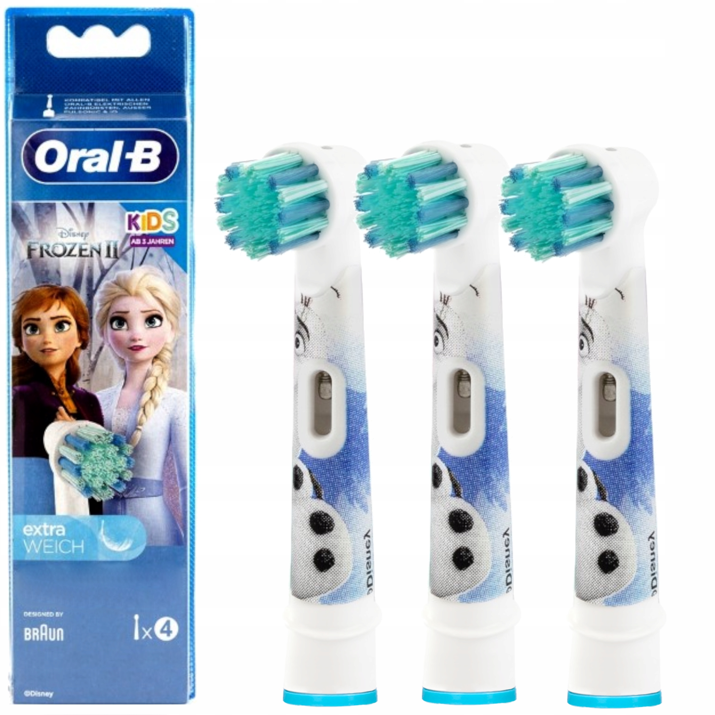 

3x Końcówki Dla Dzieci Oral-b Frozen Kraina Lodu