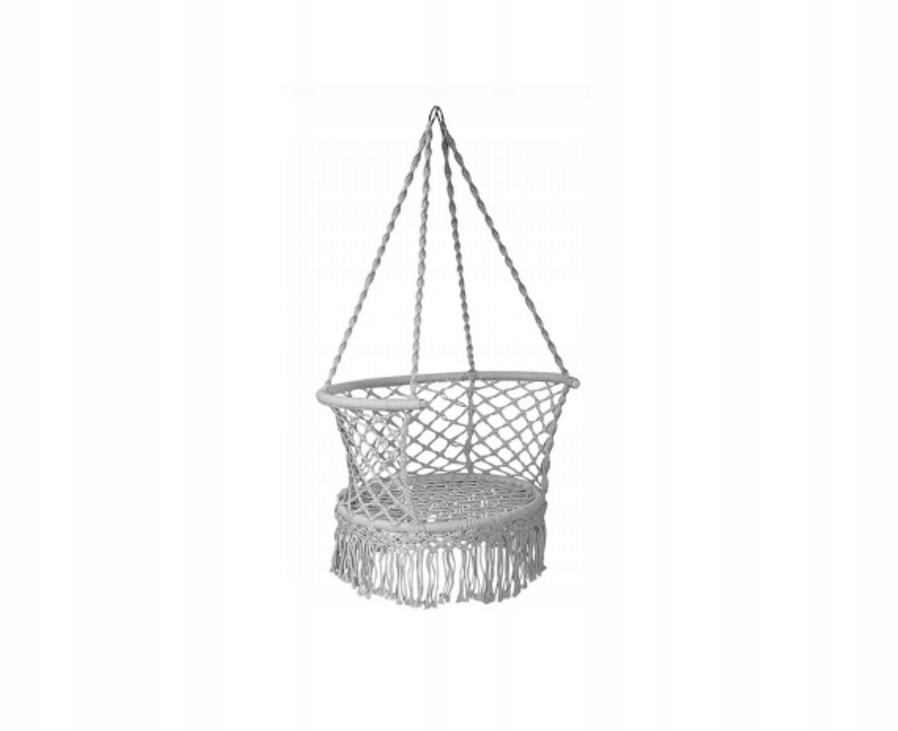 Zahradní houpačka Čapí hnízdo s opěradlem Zahradní šedá 80 cm