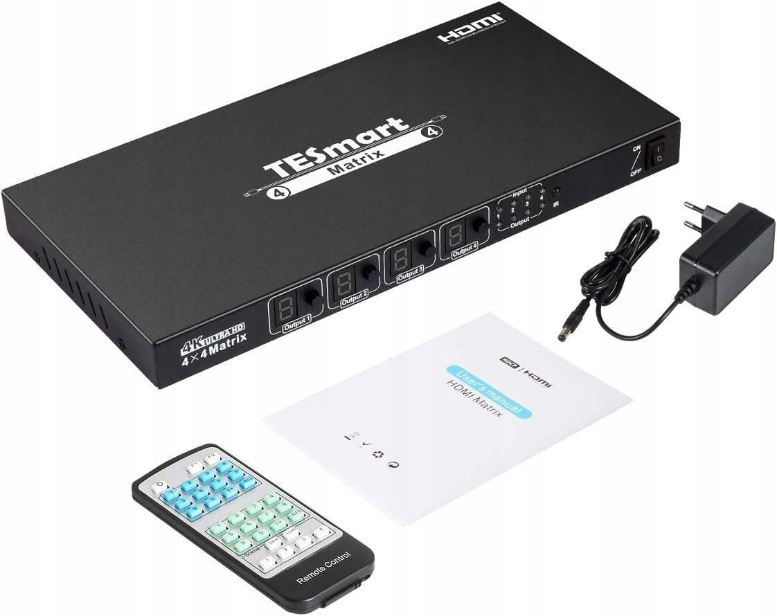 Przełącznik KVM switch Ultra HD 4K HDMI 4x4 HDMI Matrix Switch