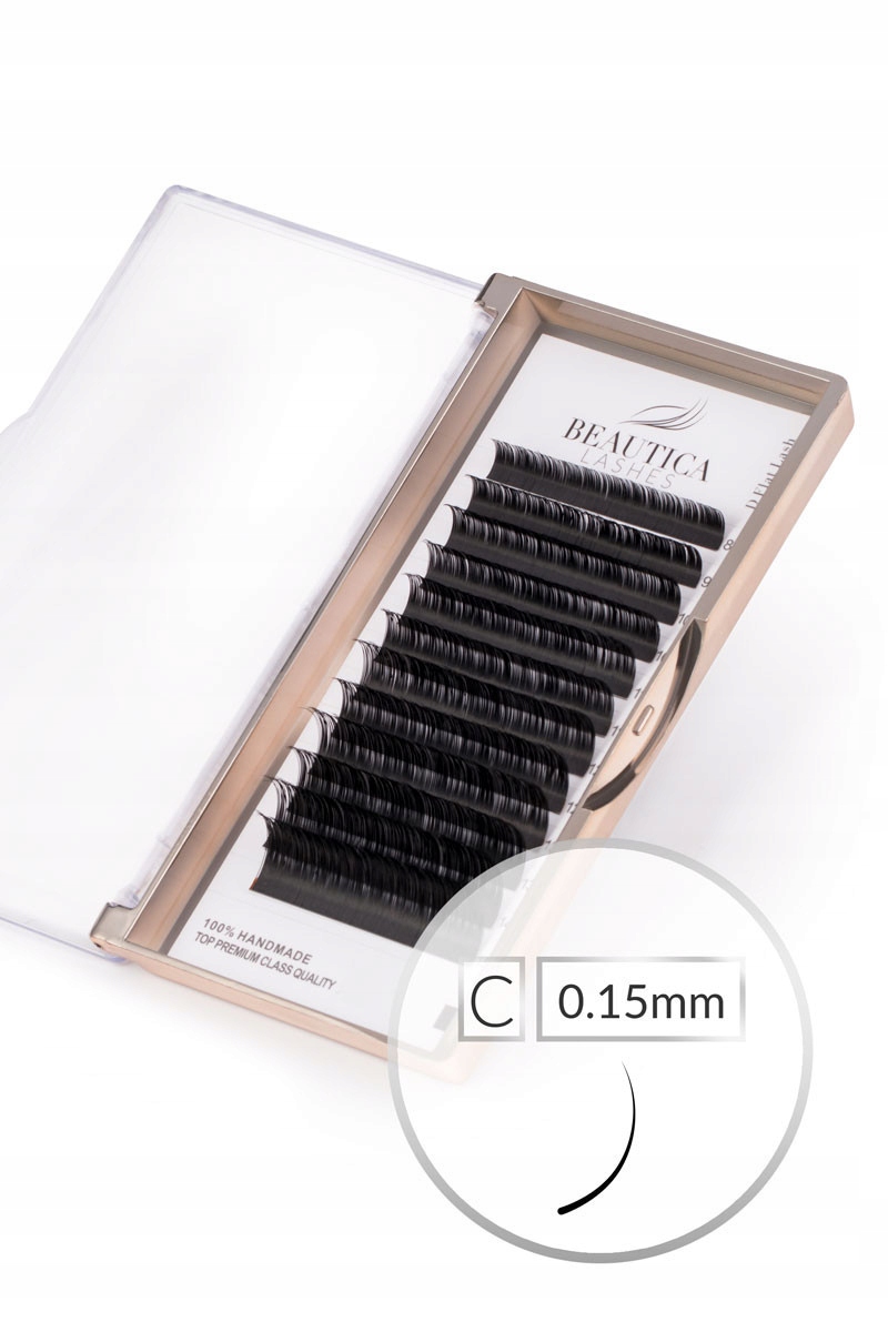 

Rzęsy Flat Lashes C 0.15mm Mix 8-15mm Beautica