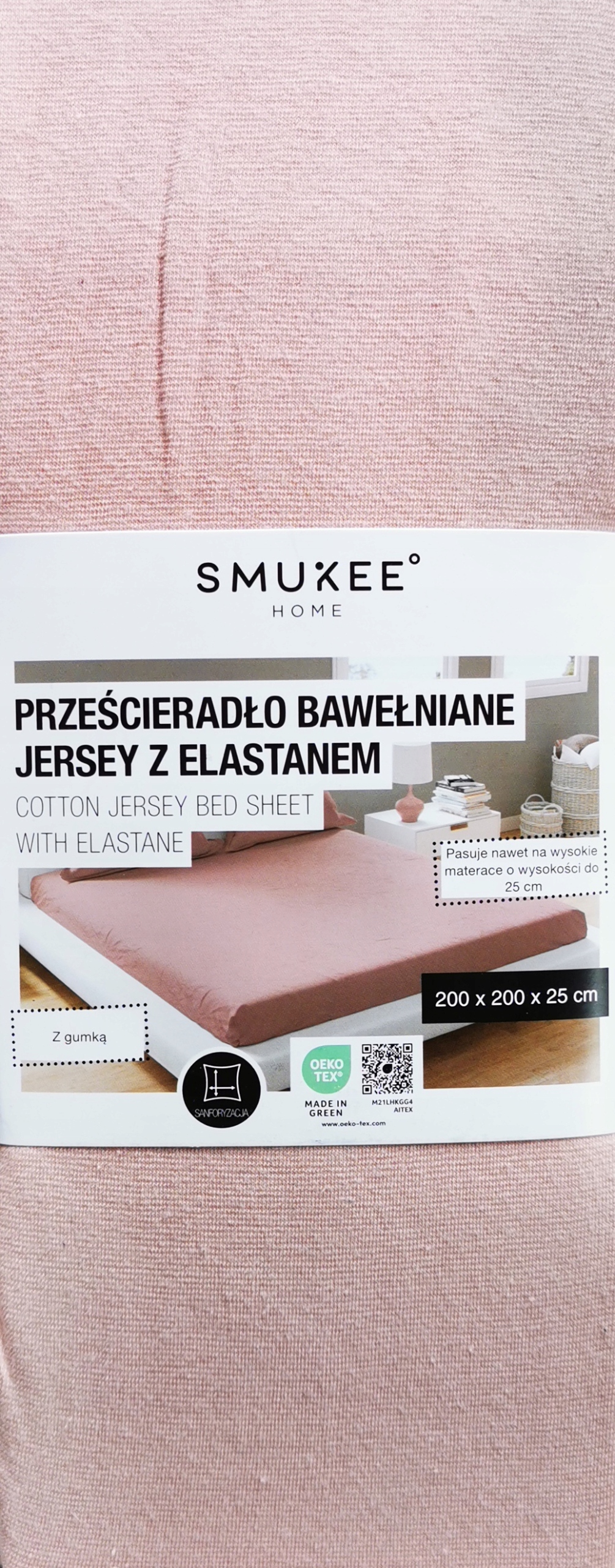 

Prześcieradło bawełniane z elastan z gumką 200x200