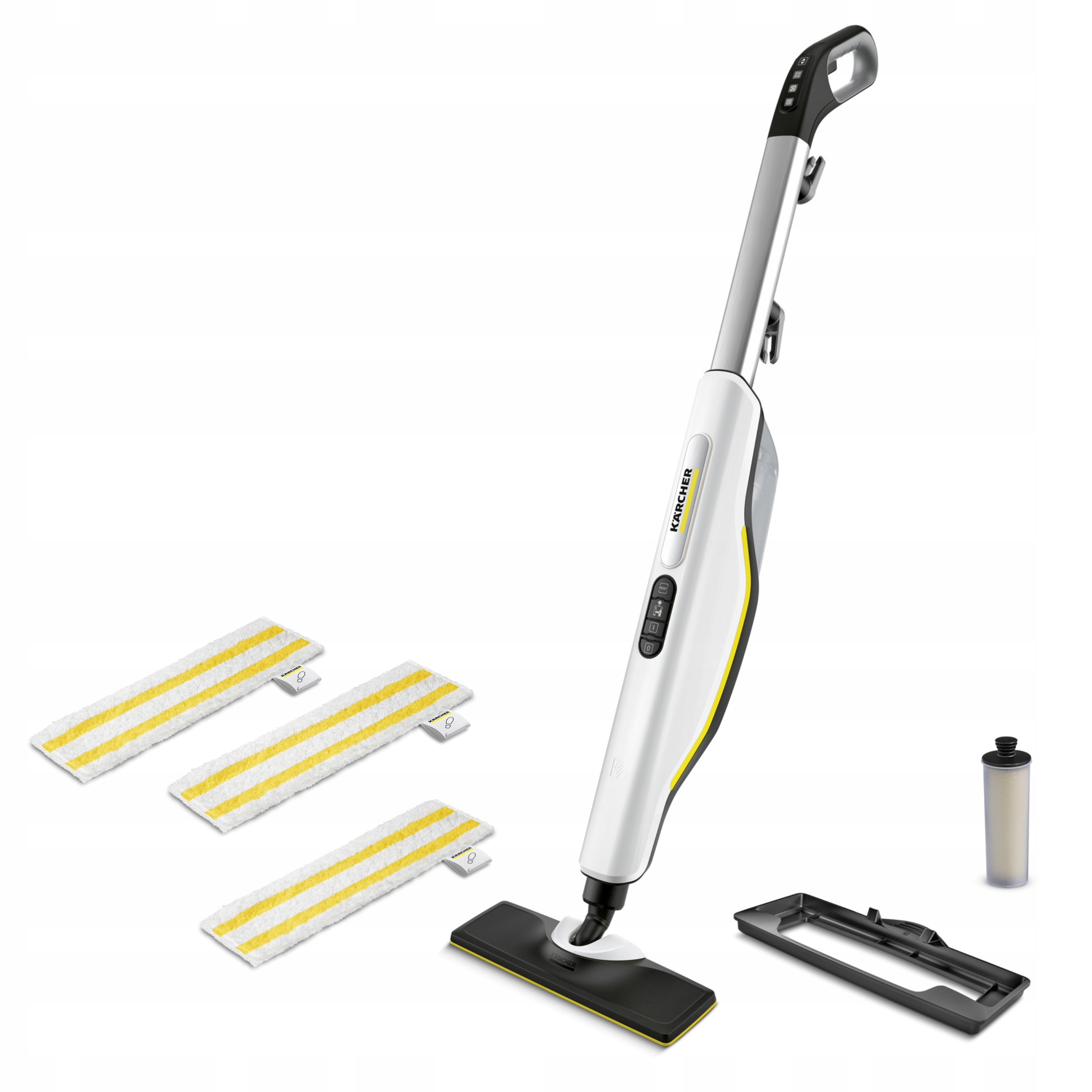 MOP PAROWY + ZAPAS ŚCIERECZEK KARCHER SC 3 DO MYCIA KAFLI PANELI DYWANÓW