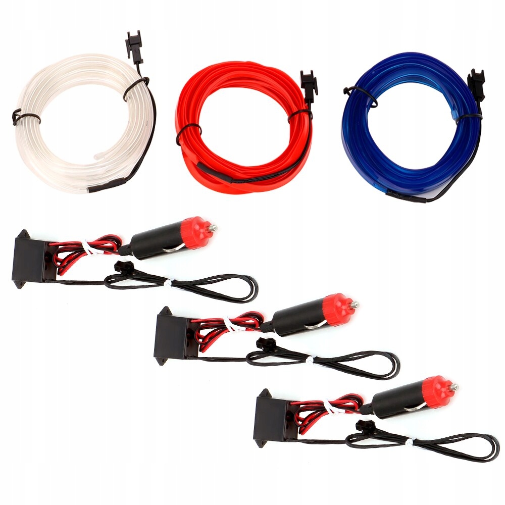 3M ŚWIATŁOWÓD EL WIRE LED TAŚMA PASEK AMBIENT Producent inny