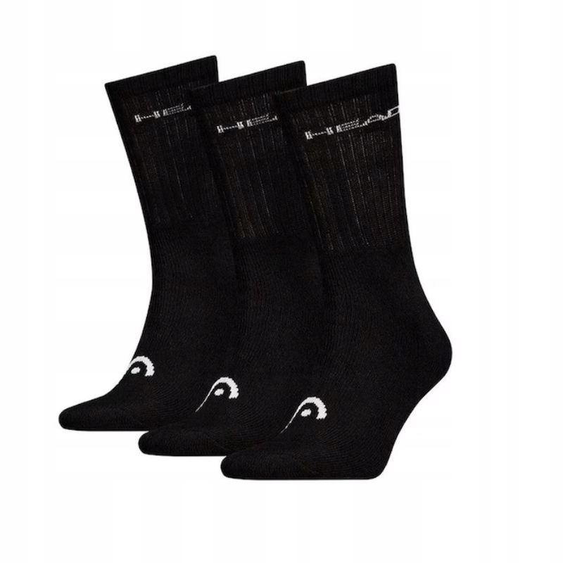 Skarpety Sportowe Head All Sports Crew Socks 3 Pack Black 35-38