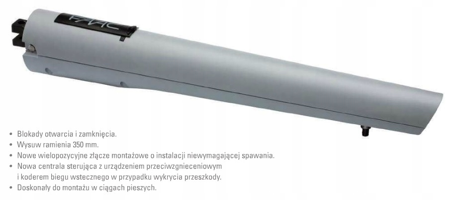 Zestaw do bram FAAC HANDY S418 2024 LAMPA 3x PILOT Maksymalna długość skrzydła 2.7 m