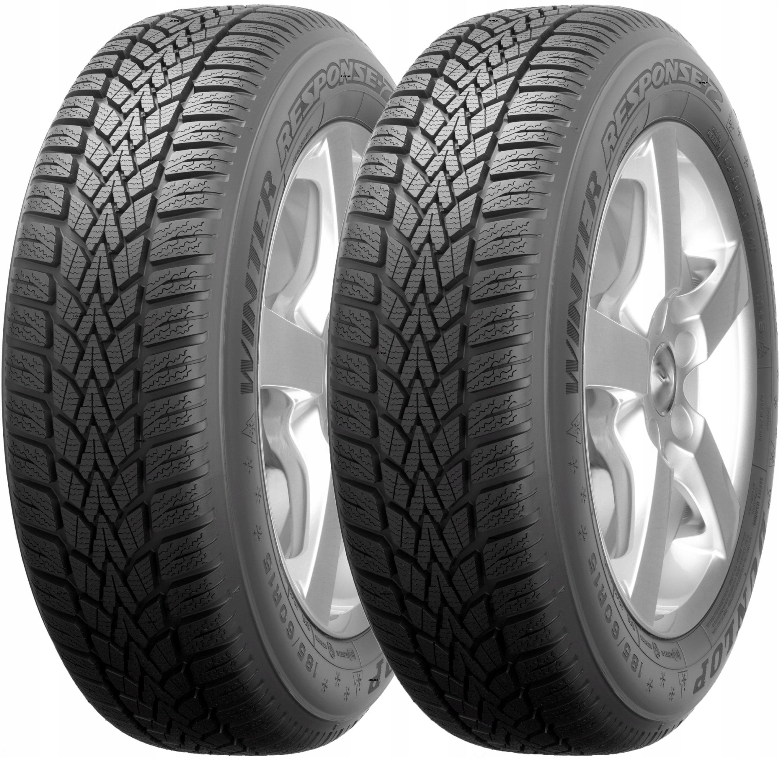 

2x 195/65/15 T Dunlop Winter Response 2