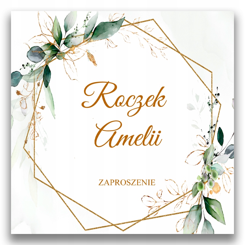 ZAPROSZENIA NA ROCZEK 1szt IMIĘ KOPERTA 119 Marka bez marki