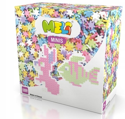 KLOCKI WAFLE MELI MOSAIC MINIS Pastel 1200 + GUMKA