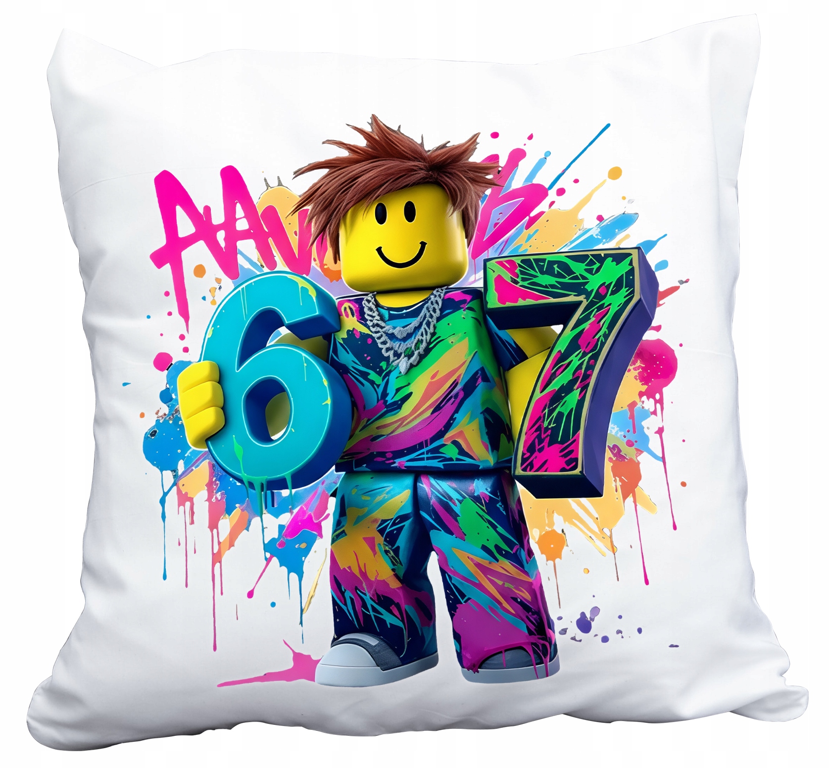 Polštář Six Seven 67 Steal A Brain Rot Boy Roblox Dárek Jméno