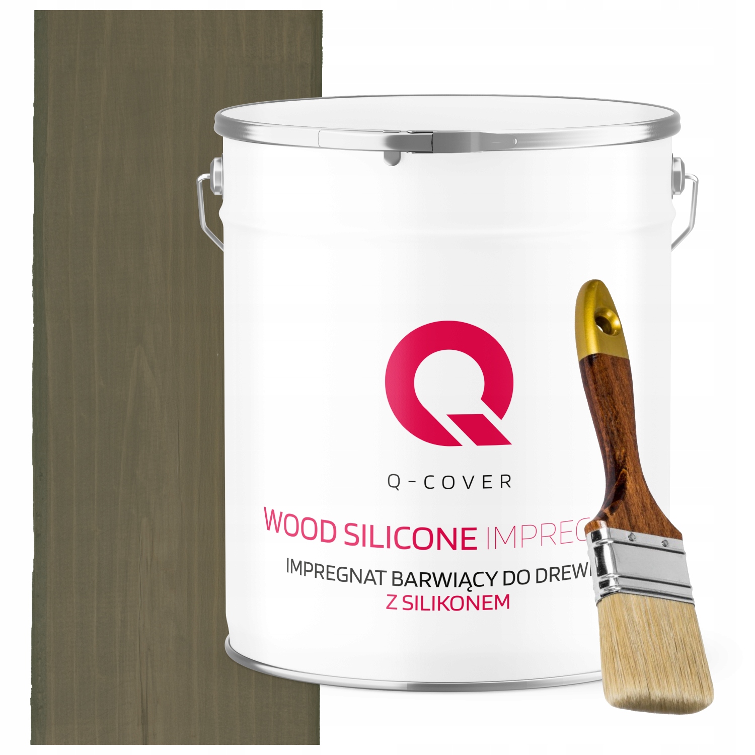 Impregnace Na Dřevo Extra Barva Se Silikonem Šedo-hnědá 7013 5 L Štětec