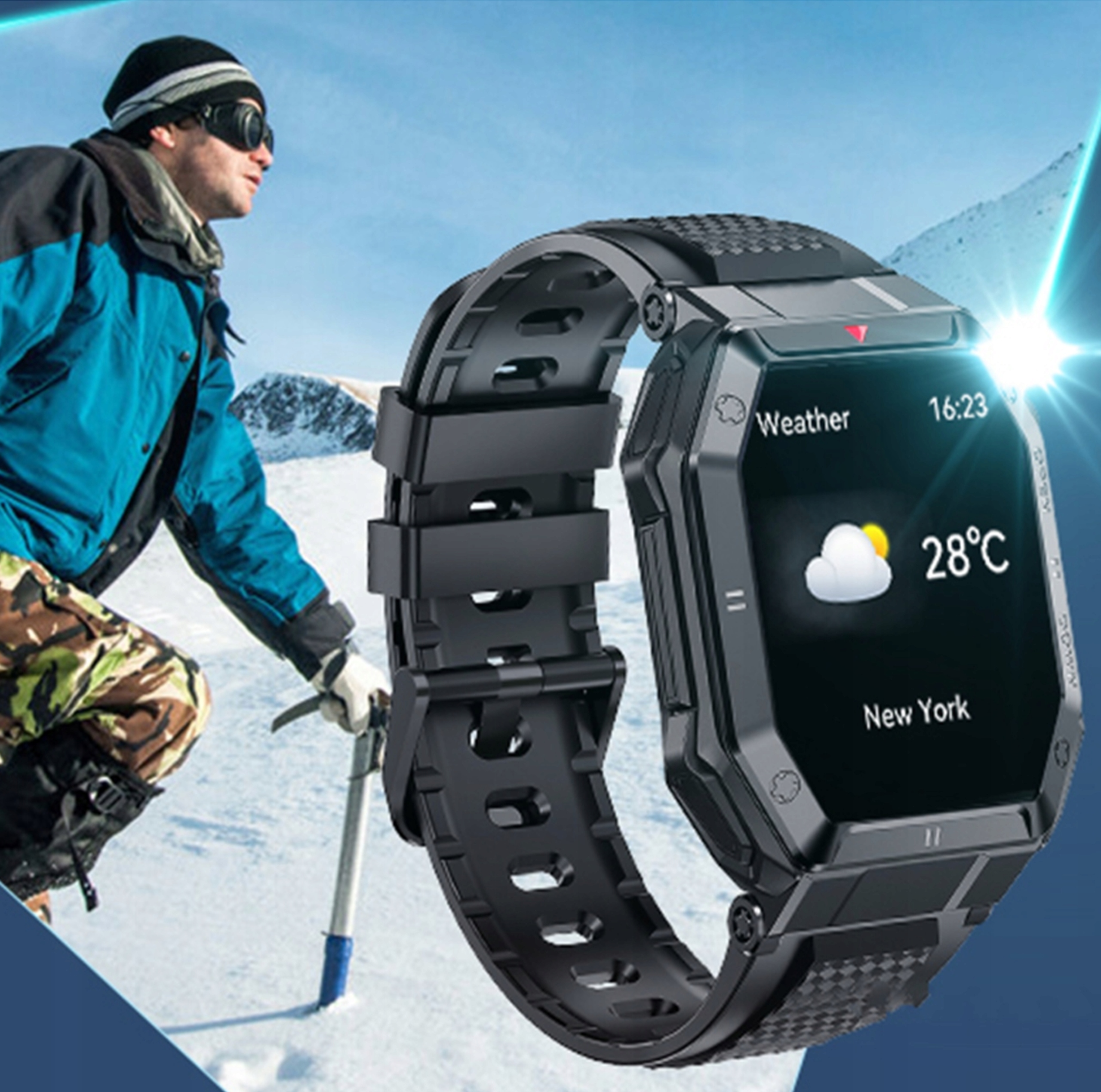 NAJNOWSZY SMARTWATCH ZEGAREK MĘSKI WODOODPORNY ROZMOWY FIT SPORT PREMIUM XL Model inny