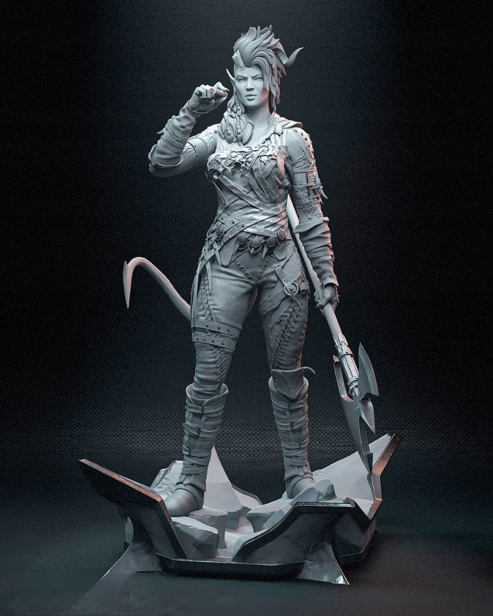 Karlach s doutníkem Baldur's Gate 3 Sběratelská figurka