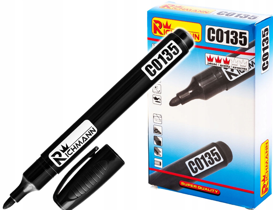 

Marker Budowlany 2mm Gruby C0135 Richmann Czarny