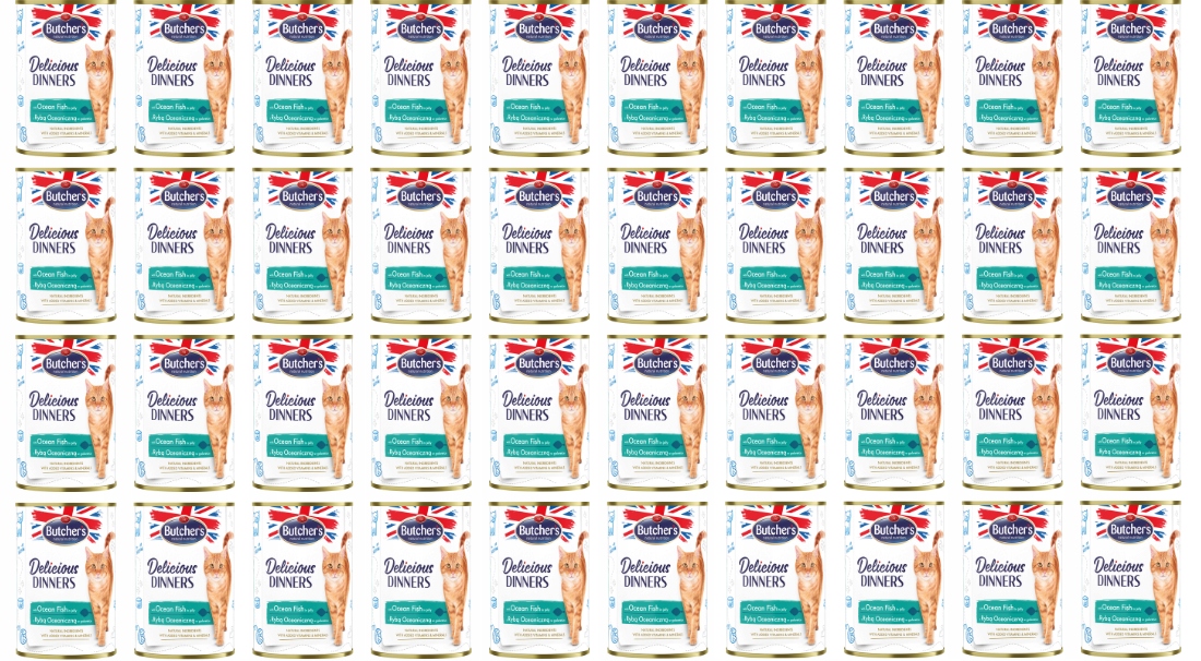 Butcher's mokra karma dla kota Delicious Dinners 40x400g z rybą oceaniczną