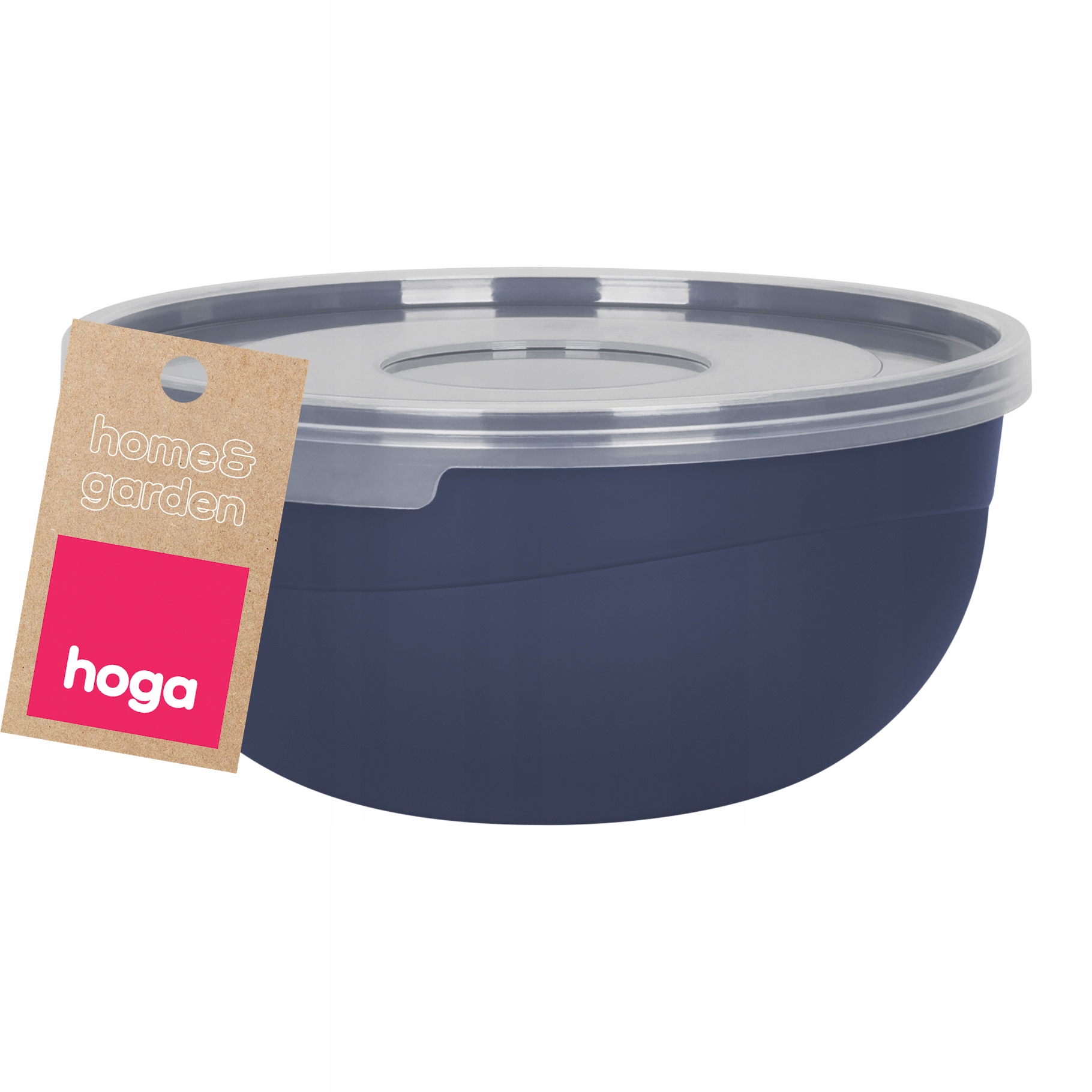 MISECZKA MISKA KUCHENNA PLASTIKOWA DO ŻYWNOŚCI Z POKRYWKĄ 0,7L 14CM GRANATO