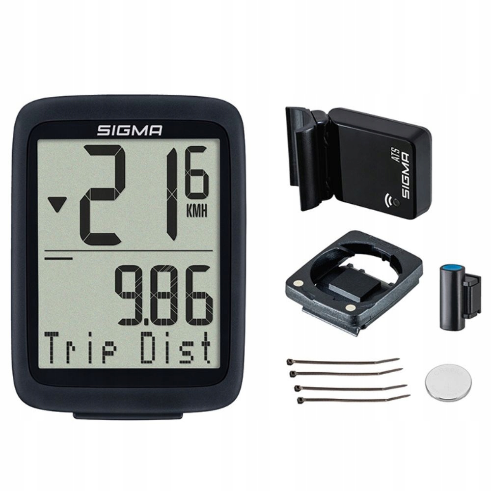 Sigma Bc 8.0 Wl Ats Cyklopočítač Bezdrátový Voděodolný 8 funkcí