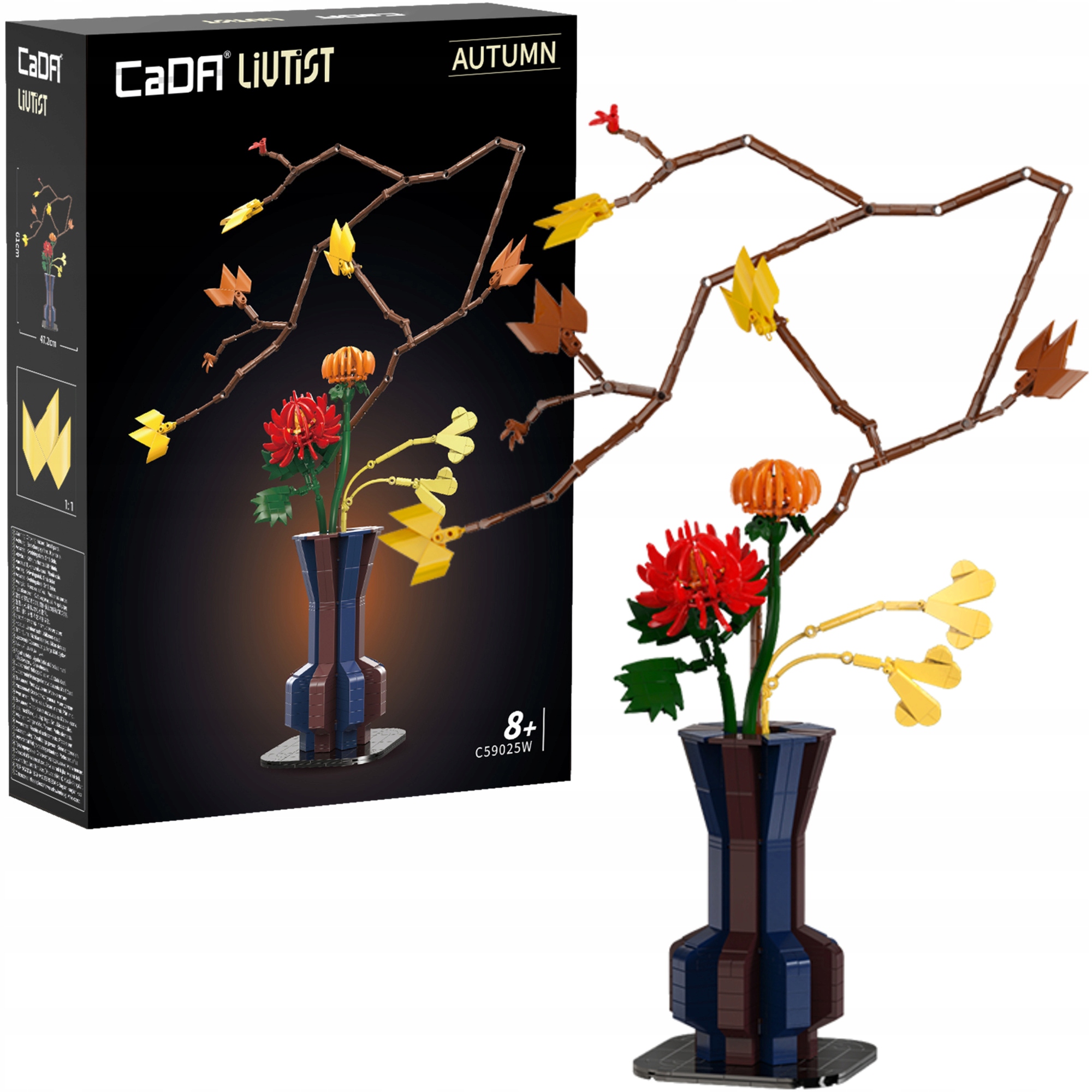 Klocki Cada Zestaw Kwiatowy Autumn Ember 61 CM C59025W 794 Elementów