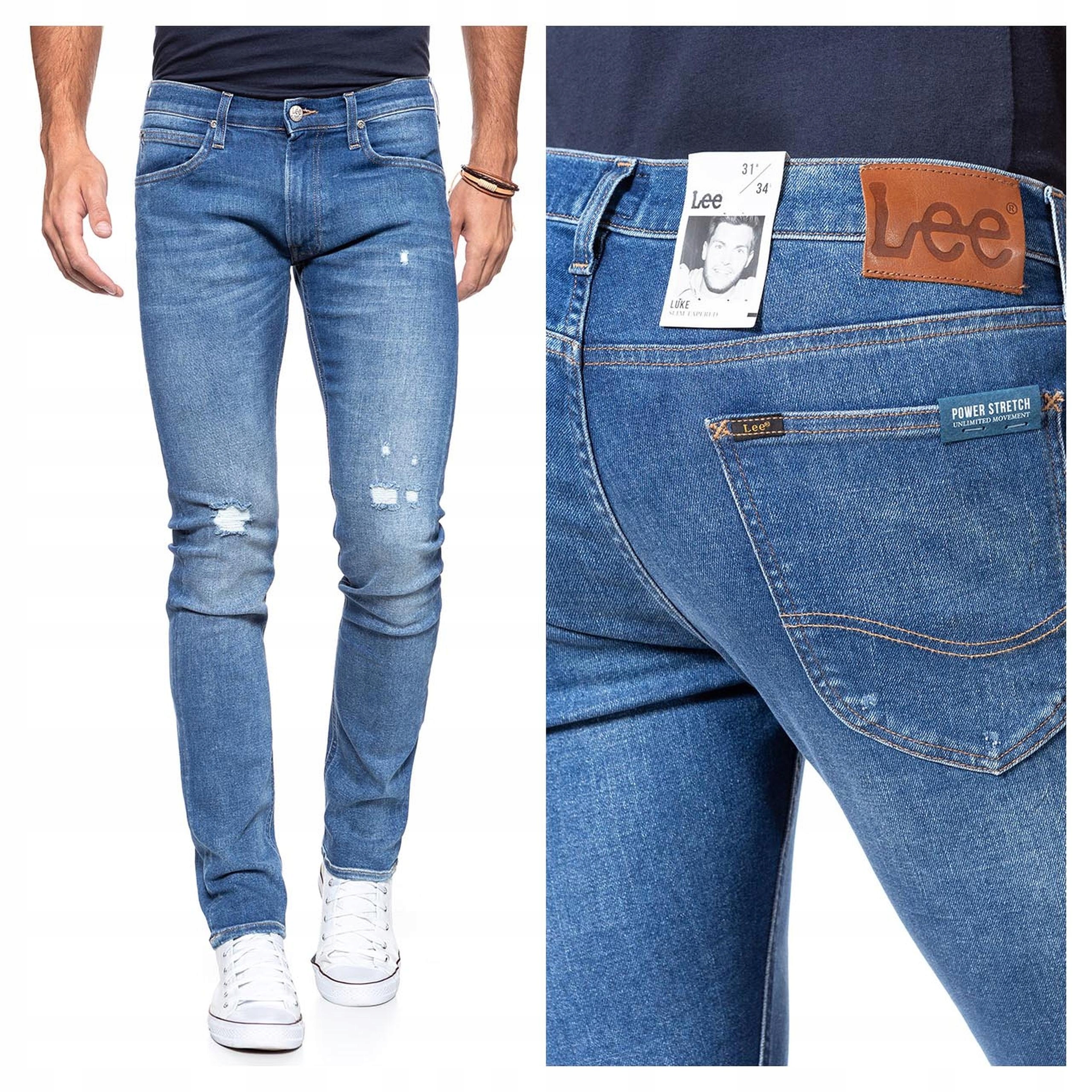 Pánské přiléhavé džínové kalhoty Lee Luke W26 L32